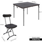 REDCAMP Camping Folding Card Table and Chair Set