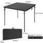 REDCAMP 34" Square Folding Card Table