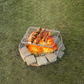 REDCAMP Folding Campfire Grill 304 Stainless Steel Grate