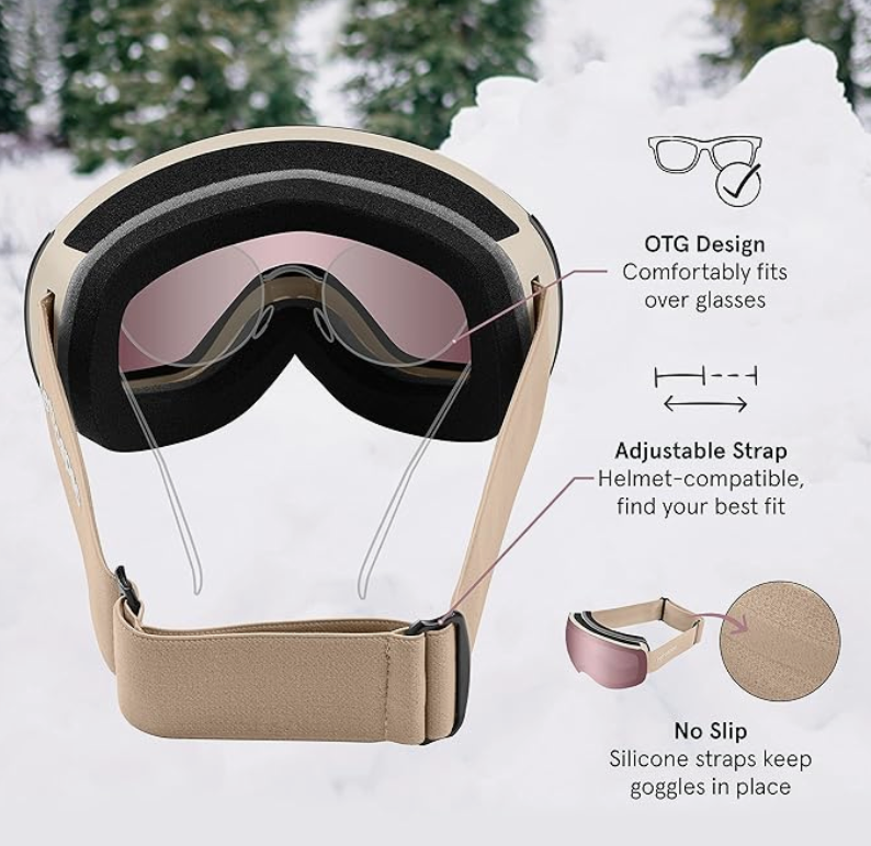 Retrospec Traverse Plus Ski & Snowboard Snow Goggles