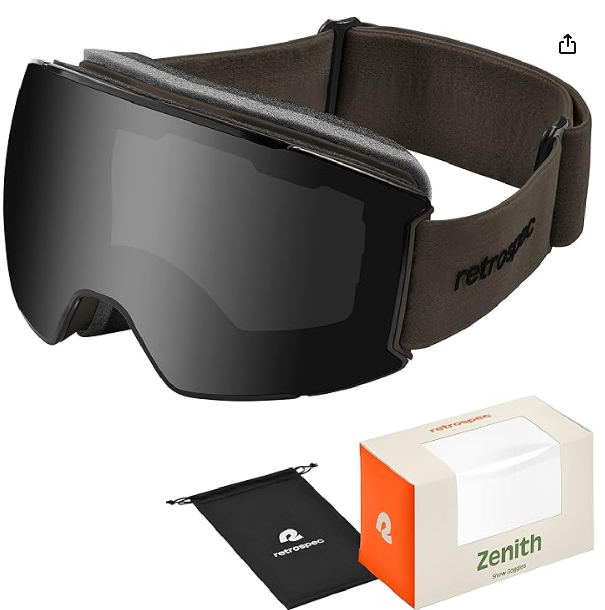 Retrospec Zenith Ski & Snowboard Snow Goggles