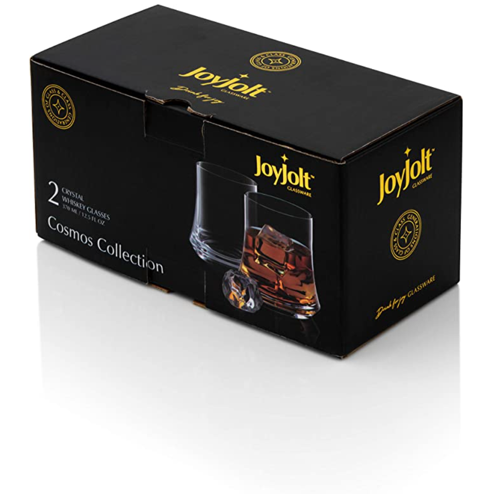 JoyJolt Deluxe – Cosmos Collection 12.5Oz Whiskey Glass Set of 2