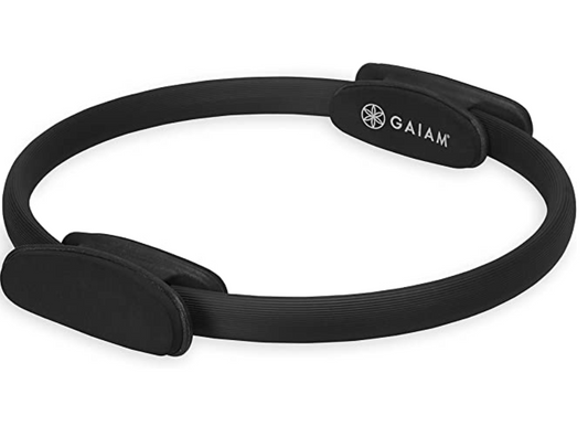 Gaiam Pilates Ring 15" Fitness Circle - Lightweight & Durable Foam Padded Handles