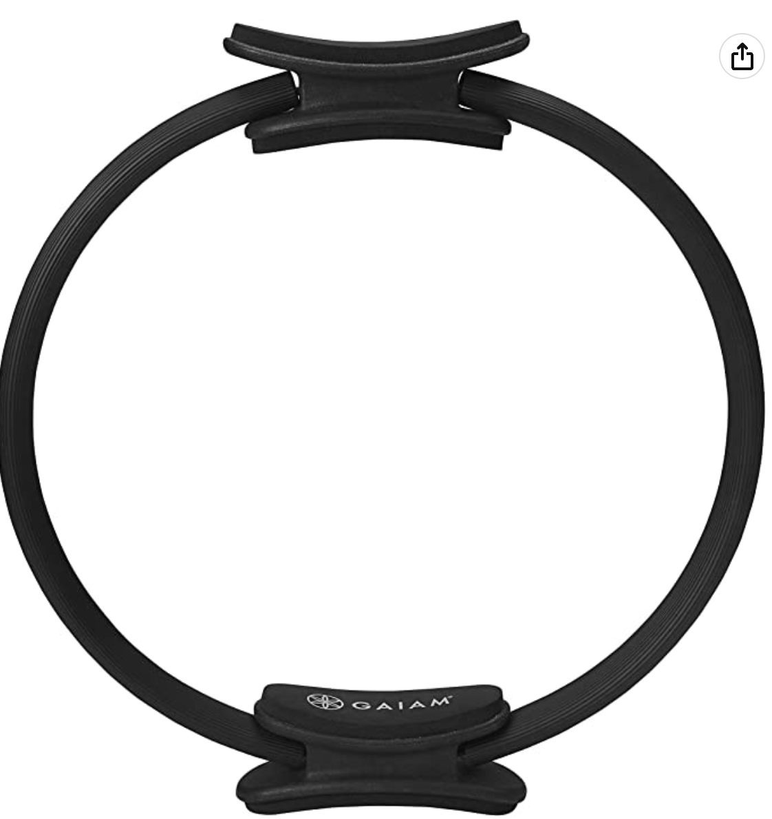 Gaiam Pilates Ring 15" Fitness Circle - Lightweight & Durable Foam Padded Handles