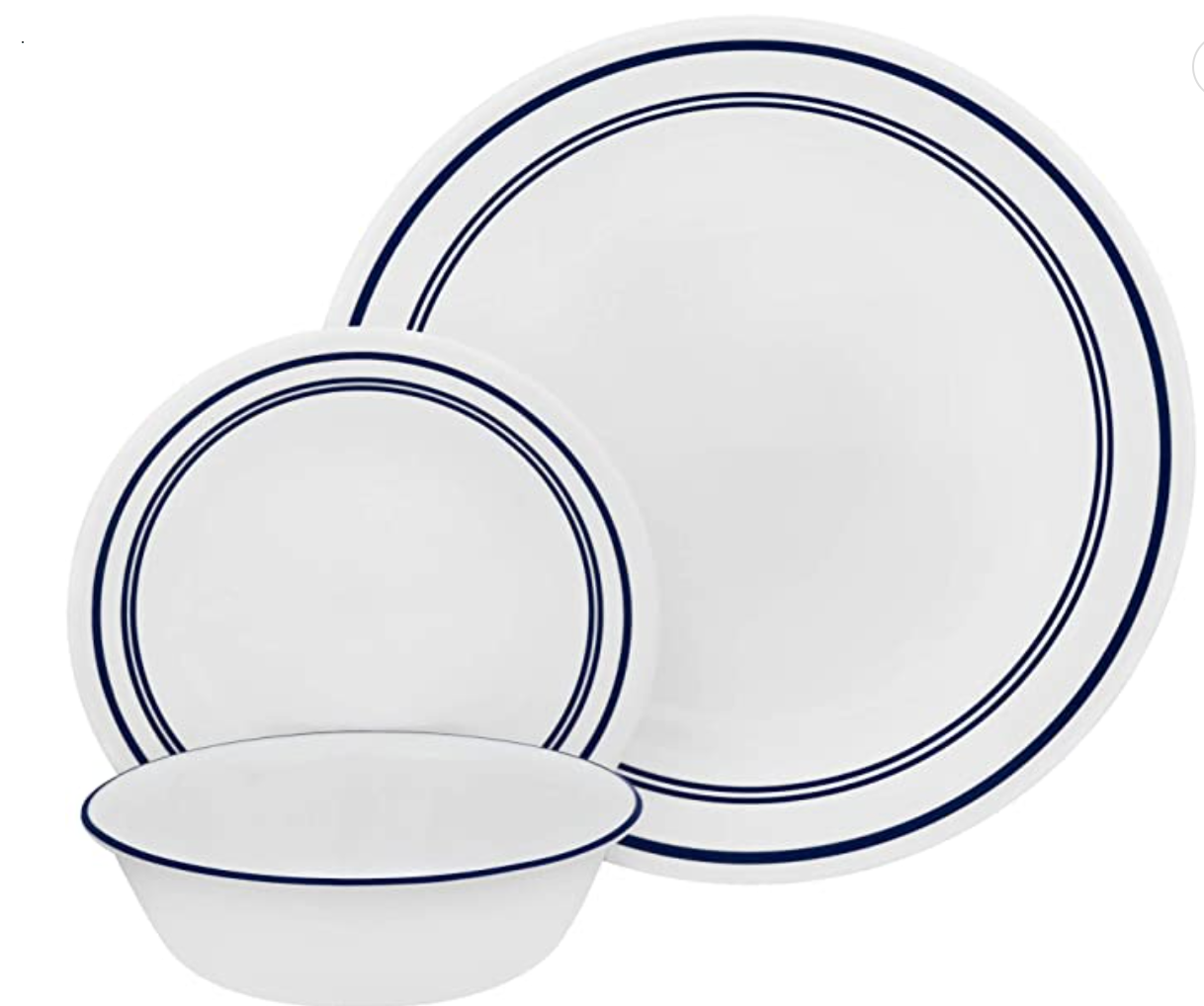 Corelle Vitrelle 18-Piece Service for 6 Dinnerware Set