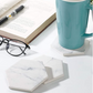 Sweese Hexagon Marble Absorbent Coaster Sets of 6