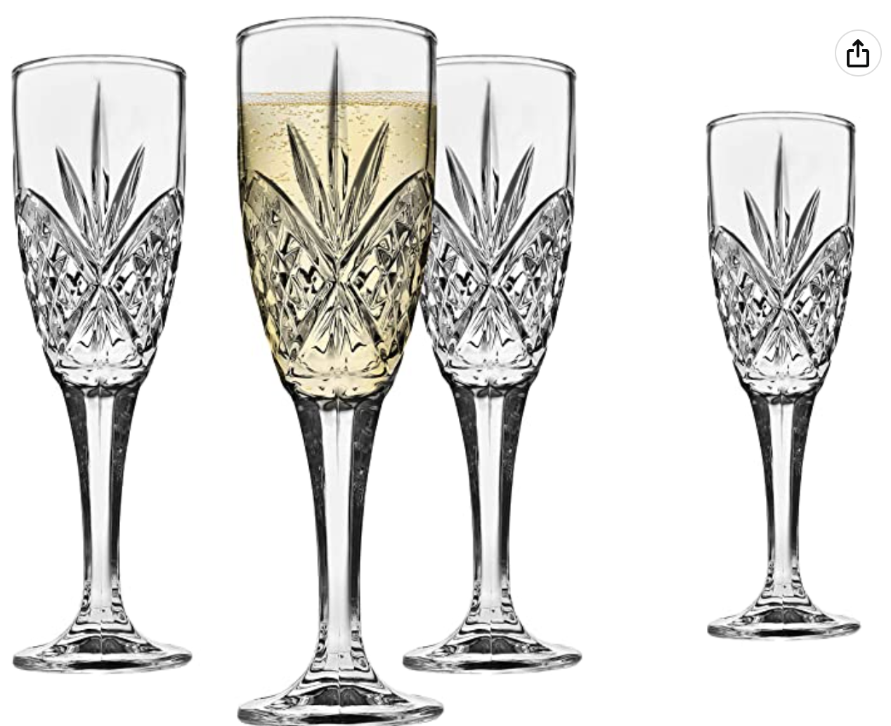 Godinger Dublin Champagne Flutes - Set of 12