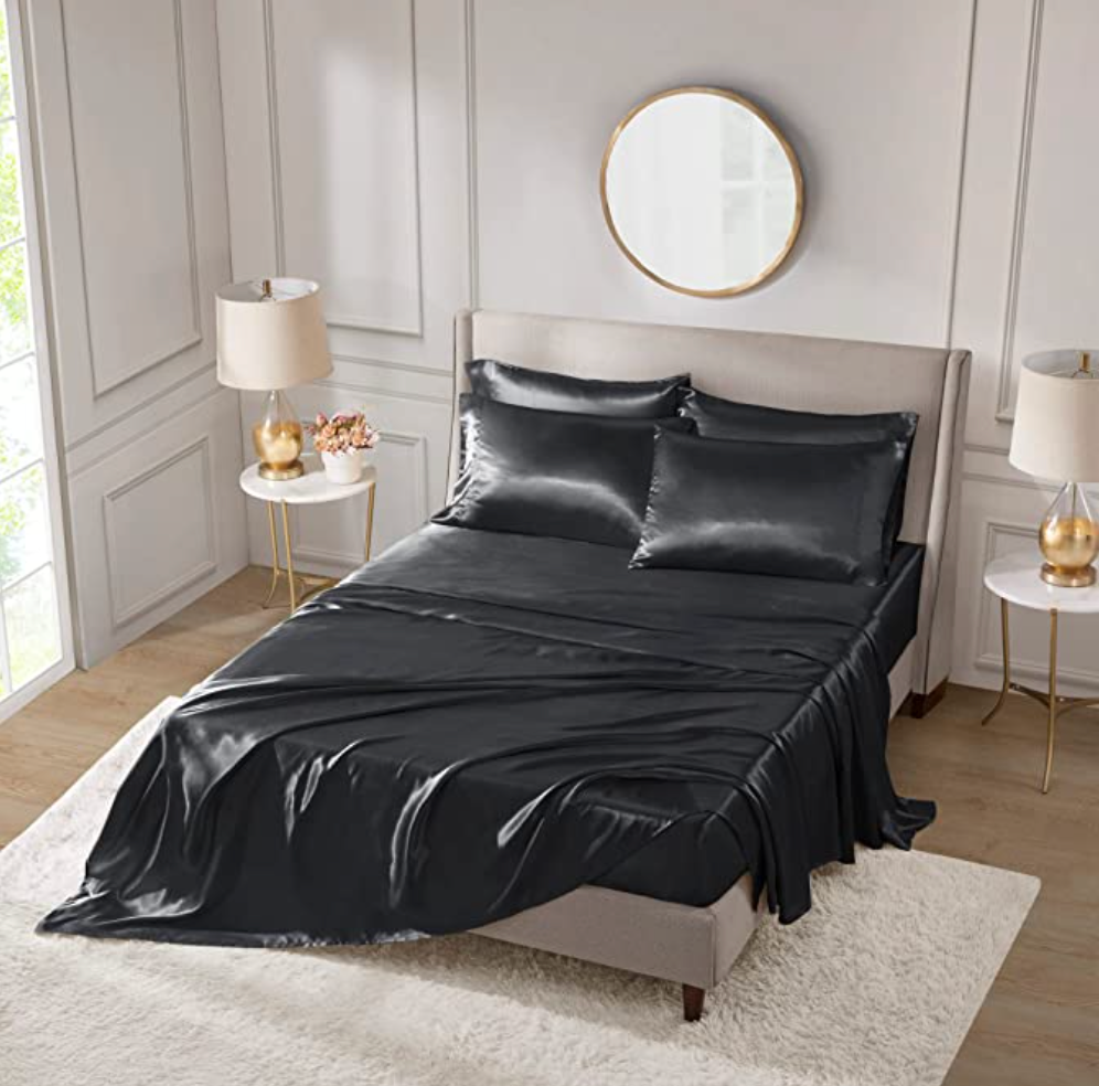 Madison Park - SHET20-173 Satin Wrinkle-Free Luxurious and Silky