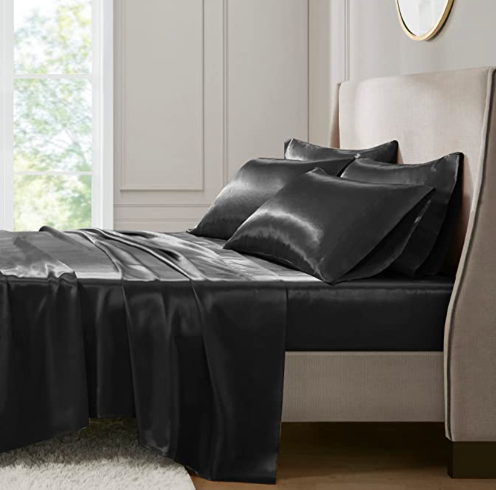 Madison Park - SHET20-173 Satin Wrinkle-Free Luxurious and Silky