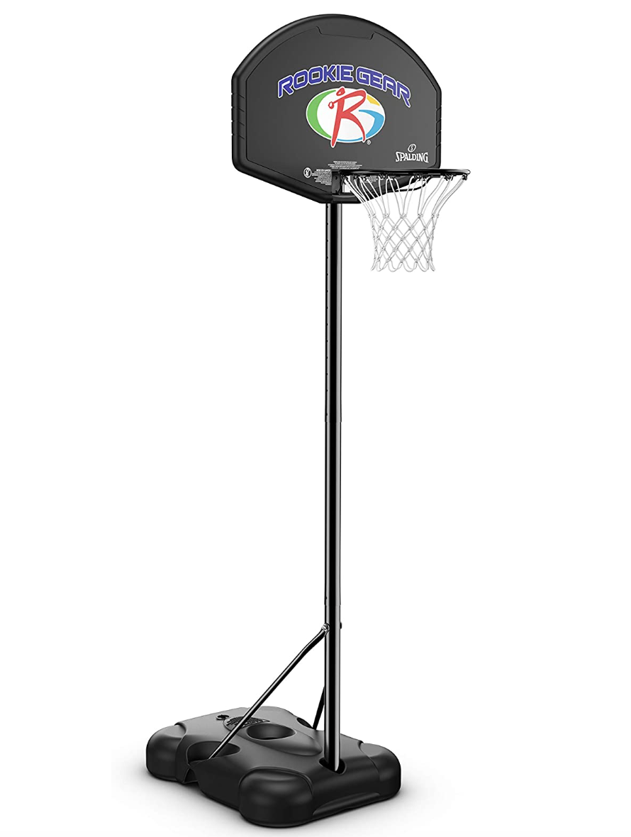 Spalding 32" Rookie Gear Eco-Composite™ Telescoping Portable Basketball Hoop