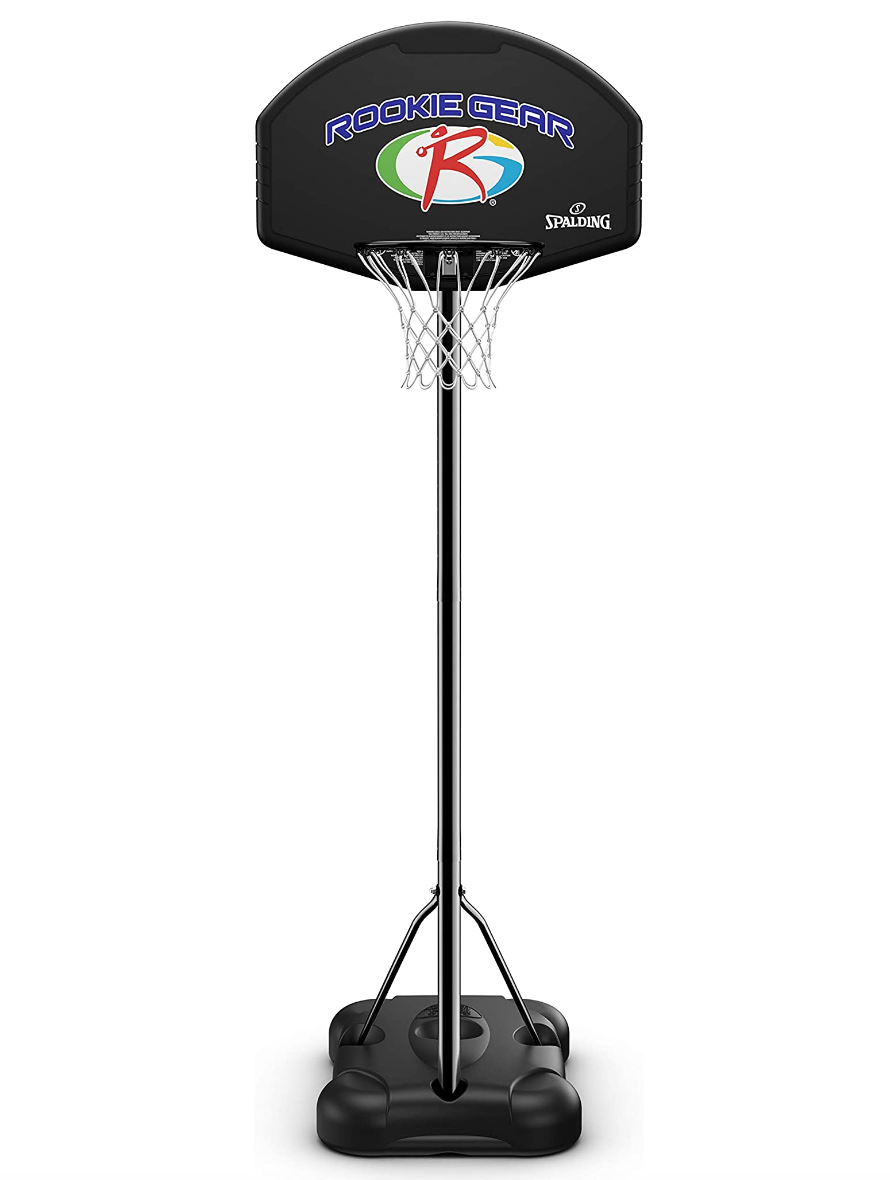 Spalding 32" Rookie Gear Eco-Composite™ Telescoping Portable Basketball Hoop