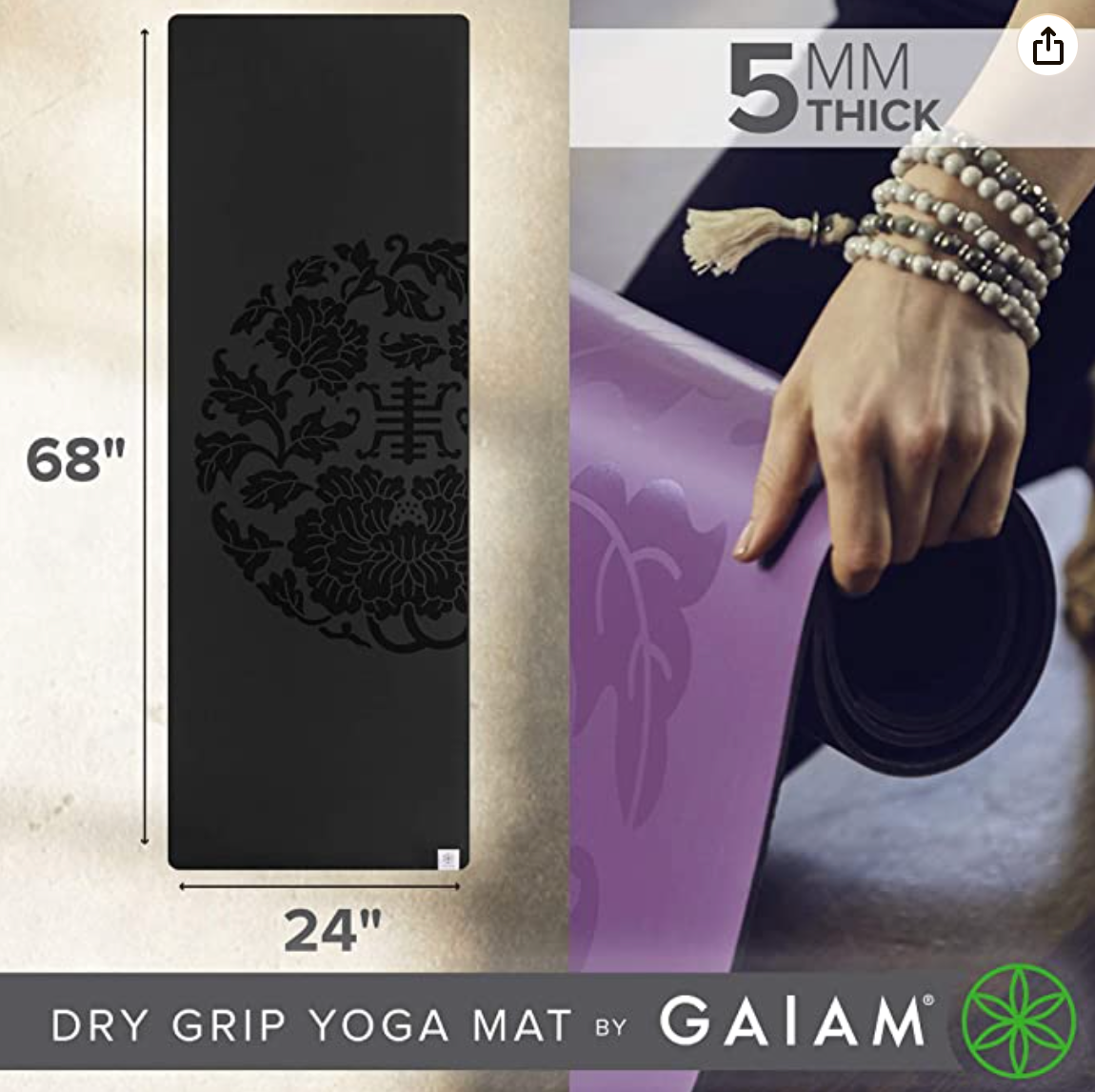 Gaiam Yoga Mat - Premium