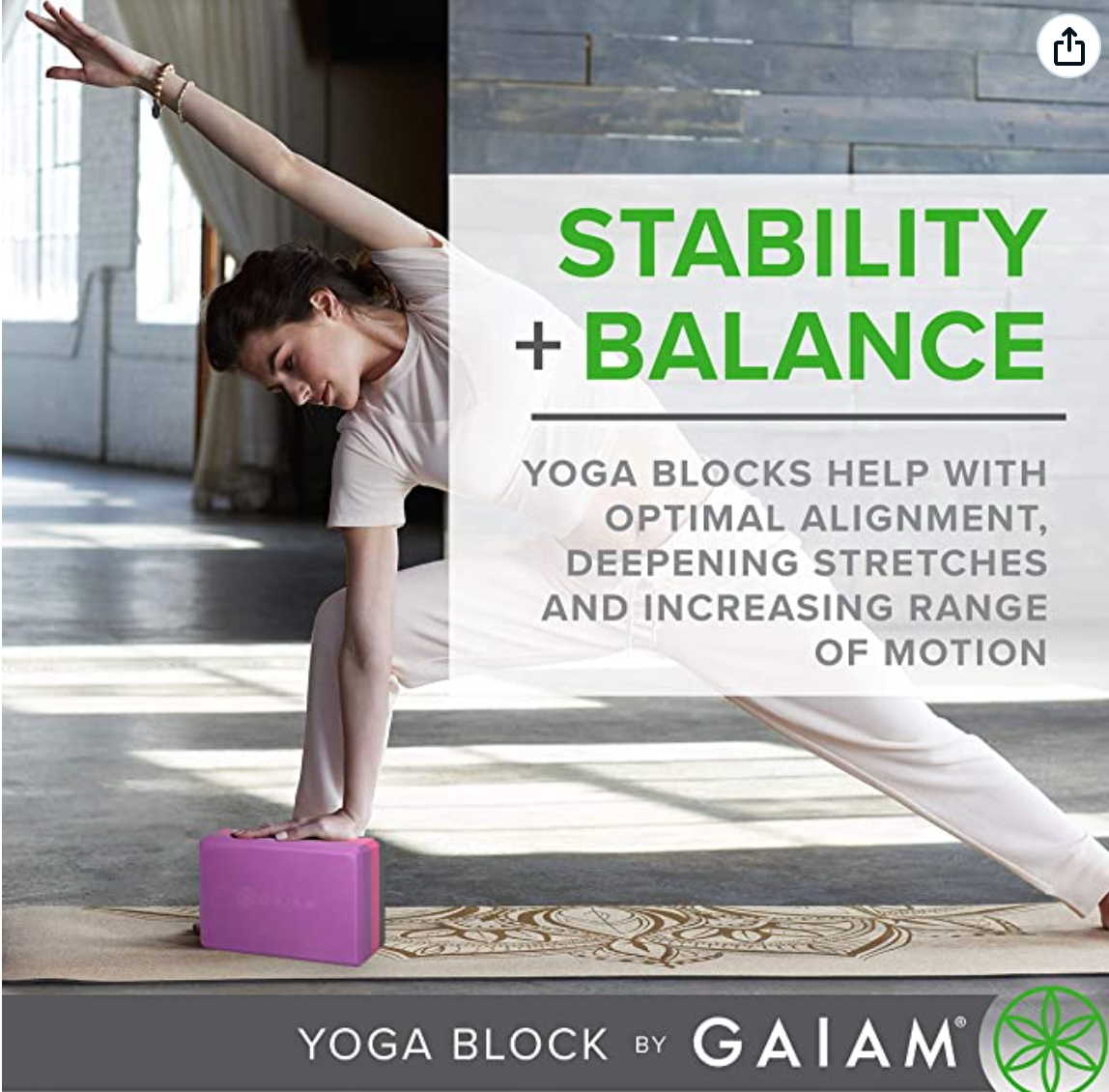 Gaiam Yoga Block