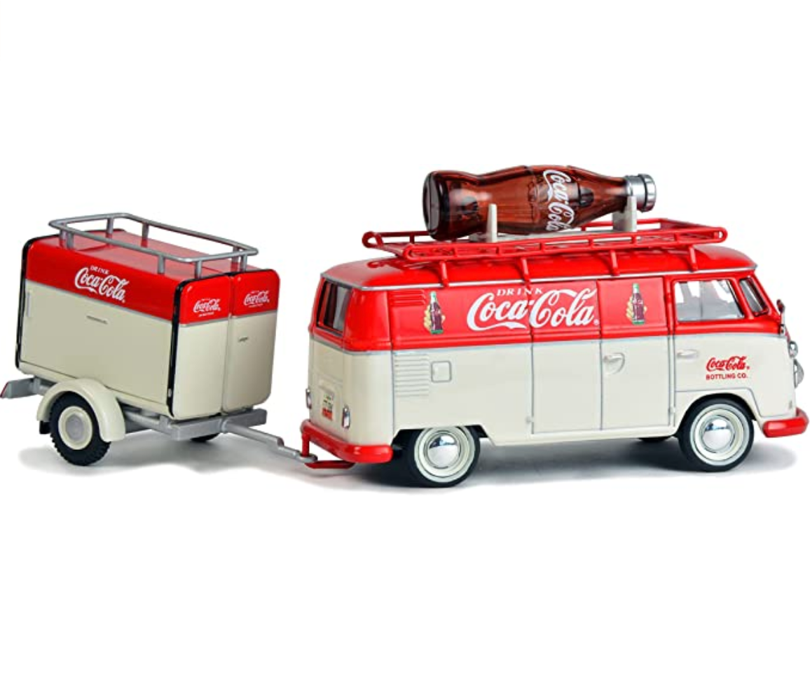 1:43 Coca-Cola 1960 Volkswagen Kombi T1 with Trailer