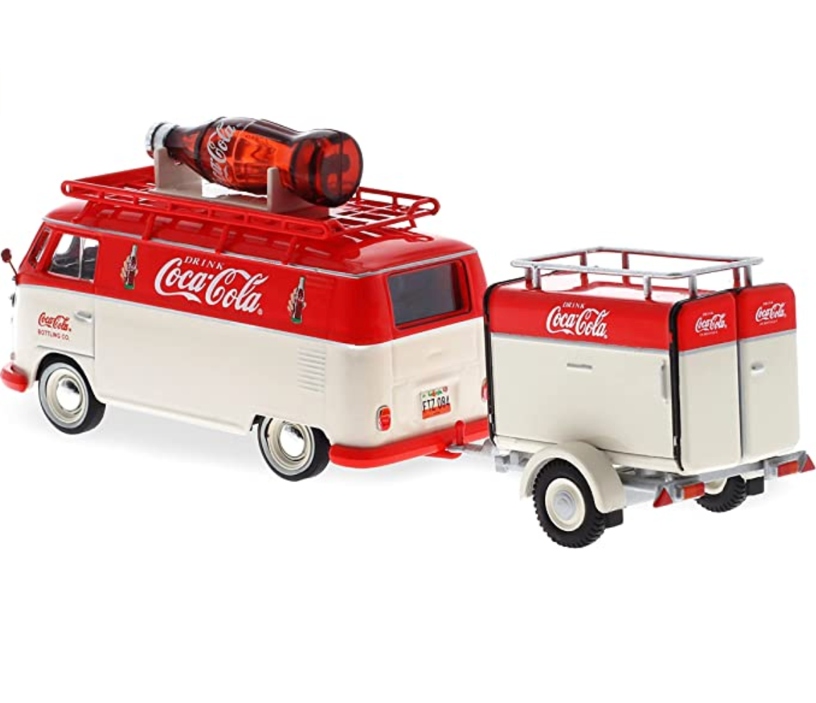 1:43 Coca-Cola 1960 Volkswagen Kombi T1 with Trailer